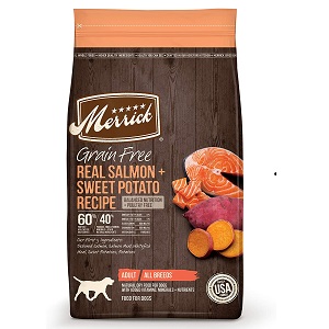 Merrick Grain-Free with Real Salmon+Sweet Potato Recipe