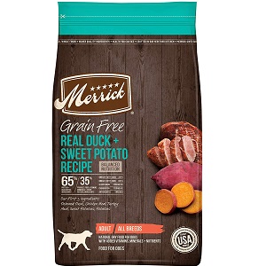 Merrick Grain-Free Duck Meal in Dog Food