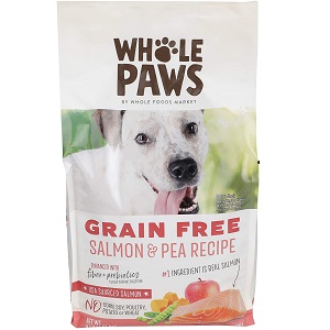 Whole Paws Dog Grain-Free Salmon & Peas Recipe- Dry Dog Food